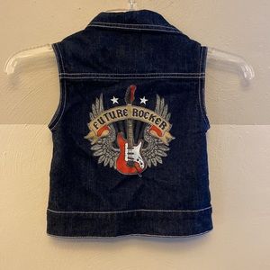 Toddlers Dickies Denim “Future Rockers” Vest, 3T